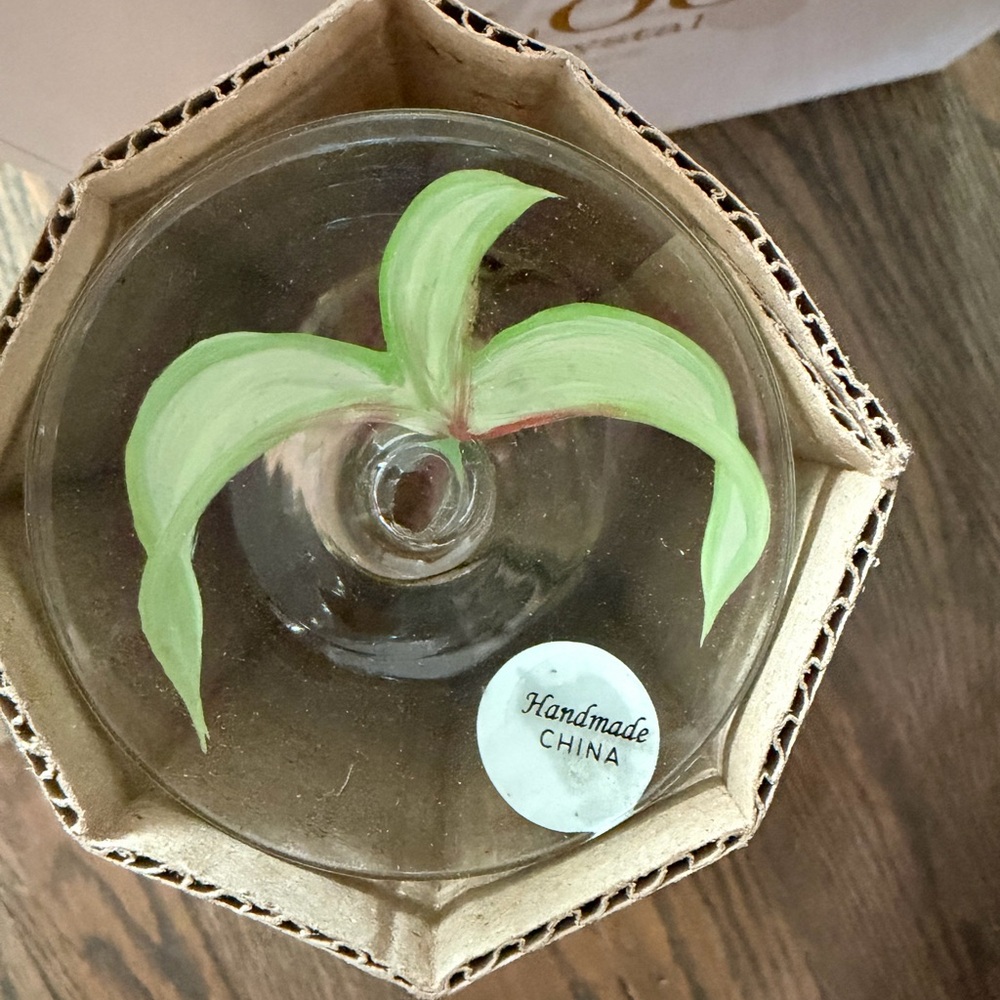 Block Crystal Hand-Painted Goblets - Picture 4 of 5